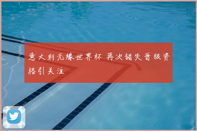 意大利无缘世界杯 再次错失晋级资格引关注